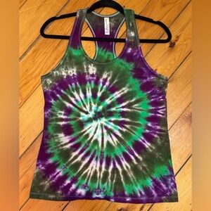 One of a Kind Tie-Dye Women's Racerback Tank Large